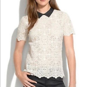Madewell Lace w/Contrast Collar